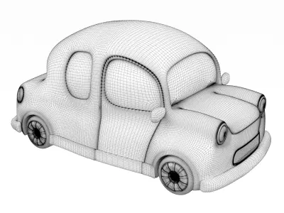 Cartoon car 3D model