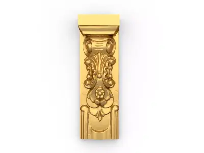 Classic decor ornament carved 15 3D model