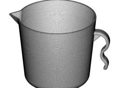 Transparent Bath Mug 3D model