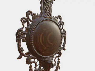 Wooden Clock Decor For Wood Carving 3D print model get