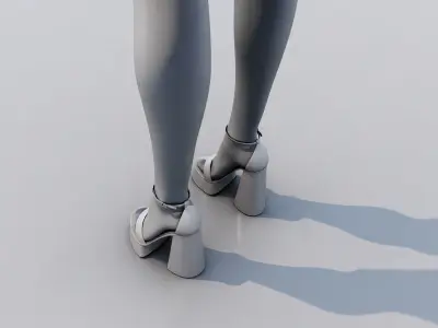 High Heels and Stockings  3D model