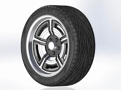 Wheel Forgeline Galaxie 18inch for scale model 3D print model