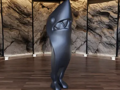 Hello I am Shark Sculpture Figure Fan Art Toy  3D print model