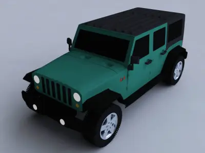  Jeep Wrangler unlimited 3D model