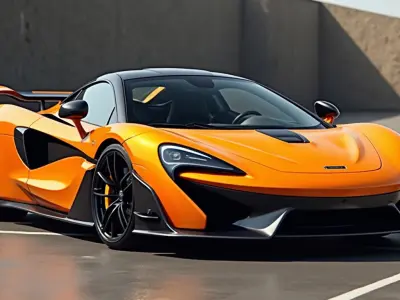 McLaren Senna 2019 lowpoly 3d model Low-poly 3D model