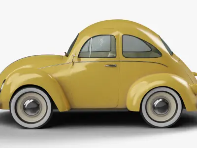 CARTOON CAR 001 Low-poly 3D model