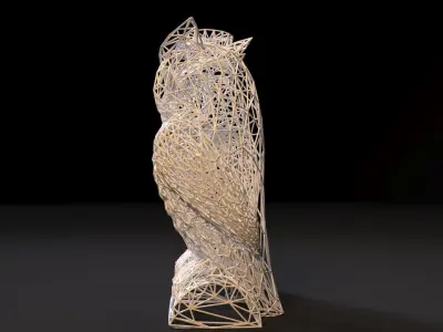 Owl Couple 3D print model