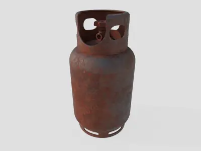 Gas Bottle M3 old version Low-poly 3D model