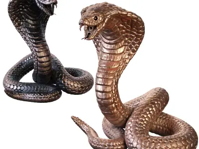 Cobra Statuette 3D model