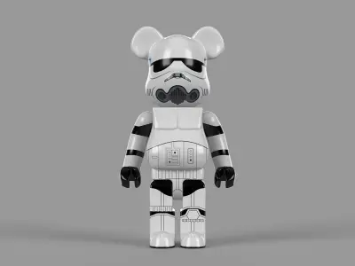 Bearbrick Star Wars Stormtrooper  3D model