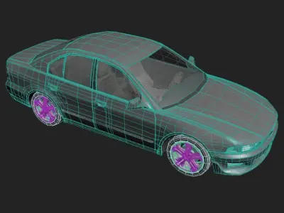 Mitsubishi Galant Sedan Car 3D model