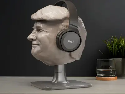 Donald Trump Headphone Stand  3D print model