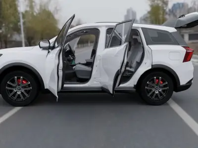 mahindra XUV700 Low-poly 3D model