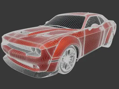 Dodge Challenger SRT Hellcat 2018 3D model