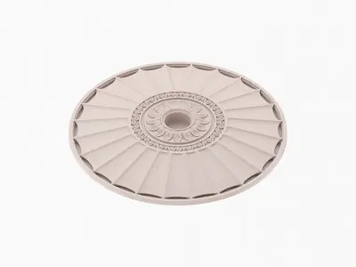 Classic Ceiling Medallion 01 3D model