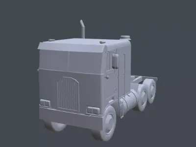 Kenworth K100 Low-poly 3D model