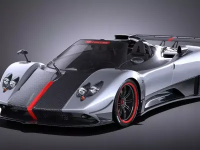 Pagani Zonda Cinque Roadster 2011 VRAY 3D model