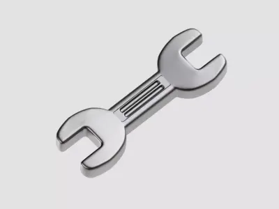 Wrench Low-poly 3D model
