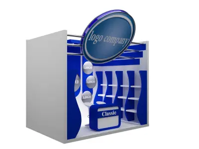 Booth Exhibition Stand a547a 3D model