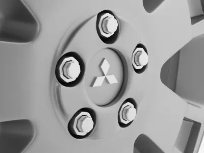 Mitsubishi Outlander 2008 Rim Style 1 3D model