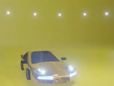 Sporty car fantastic 3D model