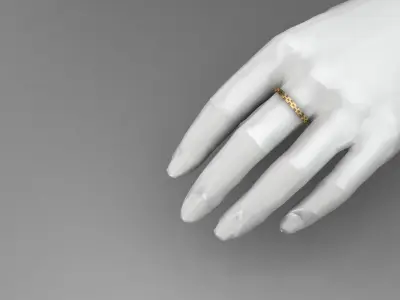 Low weight gold ring 3D print model