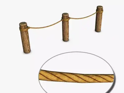 Log Barrier 3D model