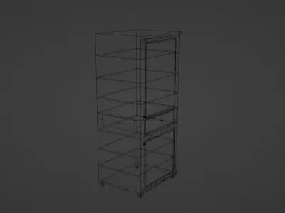 No Texture Cabinet  3D model
