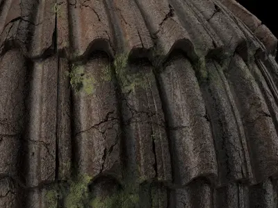 Roof Tile Materials 112- Concrete Roofing - Sbsar Seamless Pbr Texture