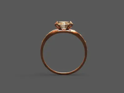 High-Quality 3D Ring Model Low-poly 3D model 24