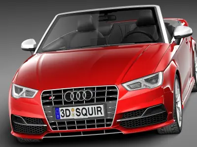 Audi S3 Cabriolet 2015 3D model