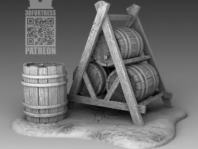 Barrels 3D print model