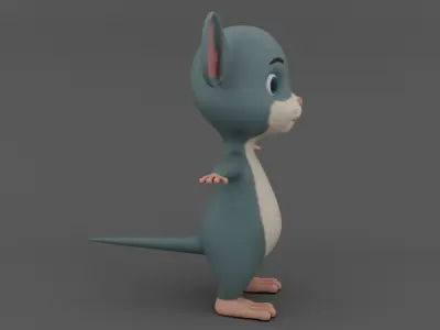 Mouse Low-poly 3D model