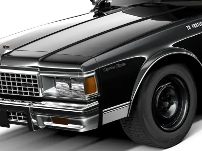 Chevrolet Caprice Police Car 1978 3D model