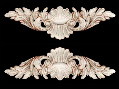Classic carved 003 3D model purchase
