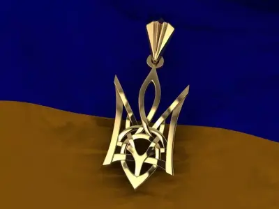 Ukrainian Trident 3D print model 11