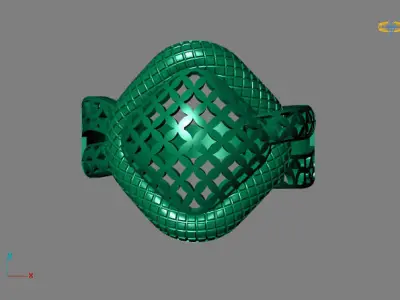 Fancy Womens Rings Plain Rings Ready STL 3DM Models Rings 3D print model 8