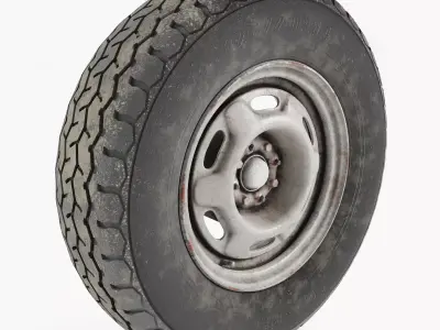 Car Wheel VAZ 2108 3D model