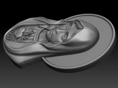 Virgin Mary 10 3D print model