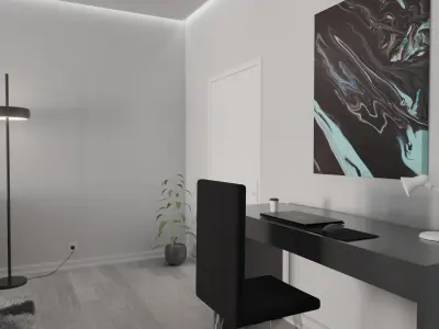 Living room interior scene 3D model 3D model buy