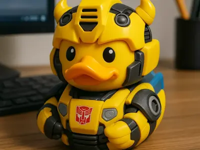 Rubber duck Bumblebee - Transformers model - 3D print 3D print model
