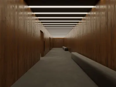 VR Conference Room Corona Max Scene and Baked Low-poly 3D model