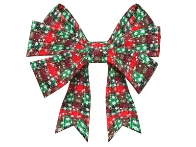 Christmas Bow Ribbon 65 Low-poly 3D model