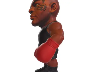 Mike Tyson 3D printable model 3D print model