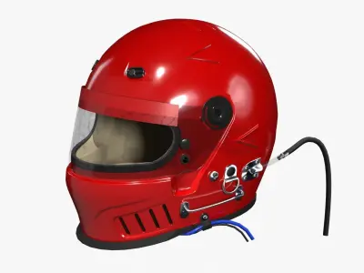 Bell Vortex Racing Helmet 3D model