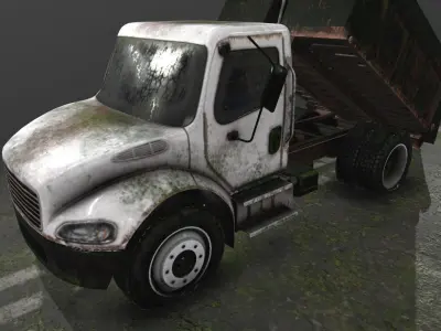 Old Truck 03 Low-poly 3D model