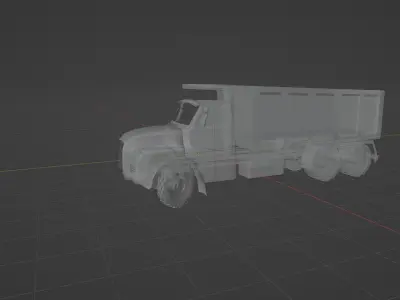 MAN Dieslei Dumper Truck 3D print model