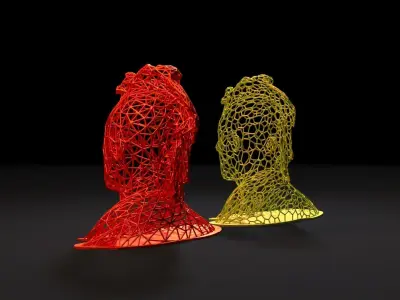 Punk voronoi 3D print model