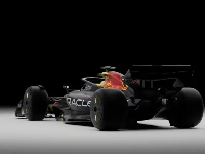 Red Bull Formula 1 RB18 Low-poly 3D model