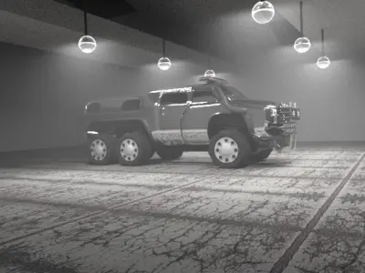 dimber car Low-poly 3D model